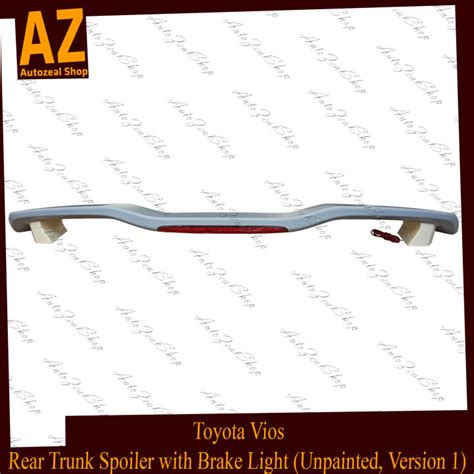 Toyota Vios 2013 2017 Gen 3 Rear Trunk Spoiler W Brake Light