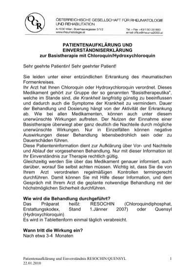 Patientenaufkl Rung Und Einverst Ndniserkl Rung