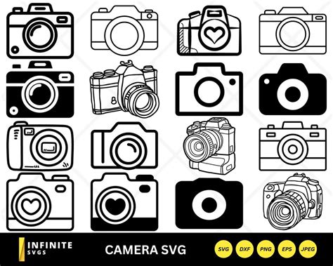 Camera Svg, Camera Clipart, Camera Silhouette, Camera Cut File, Camera ...