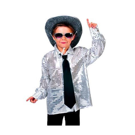 Costume Chemise Disco Argent Enfant AU FOU RIRE Paris 9