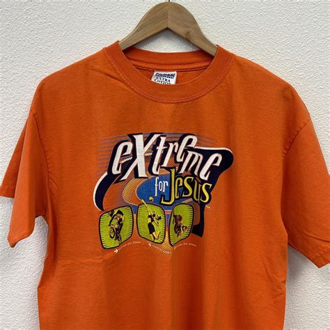 Vintage Y2k Extreme For Jesus Shirt Tony Hawk Skater Depop