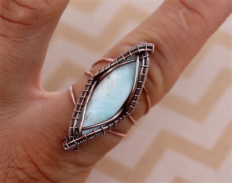 Wire Wrap Tutorial Art Deco Ring Wire Wrapped Crystal Diy Etsy