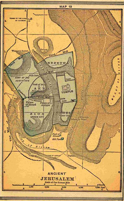 Bible Map Of Jerusalem | Images and Photos finder