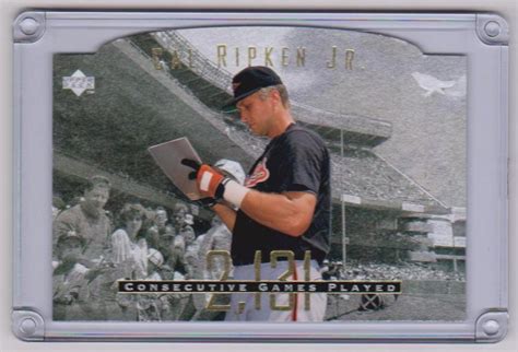 Sold At Auction Uda Cal Ripken Jr Silver Games Played