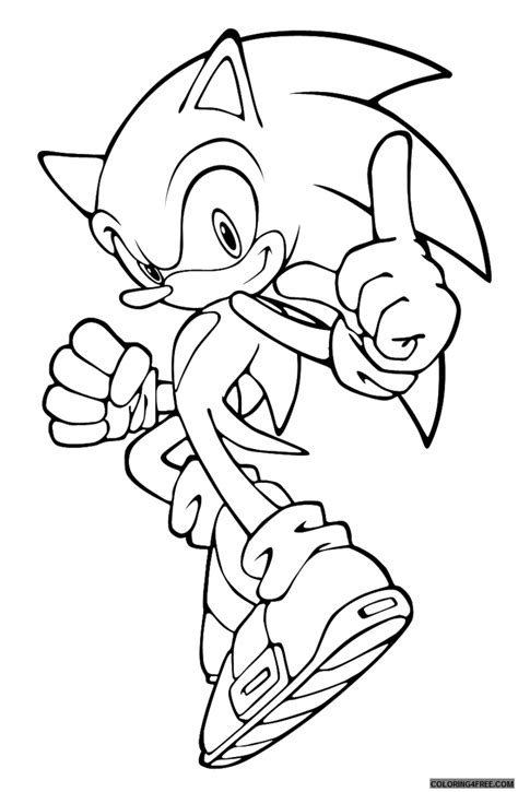 Sonic Coloring Pages Printable Coloring4free Coloring4Free