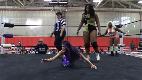 Nubian Nation Pro Wrestling Lucious Latasha And Cassandra Golden Vs Mighty Mayra And Kaci Lenox