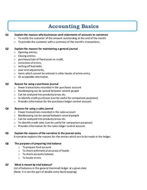 Accounting Short Notes