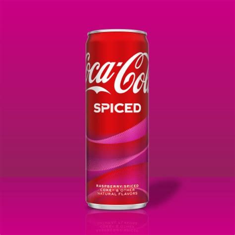 Coca Cola Spiced Raspberry Soda Can Fl Oz King Soopers