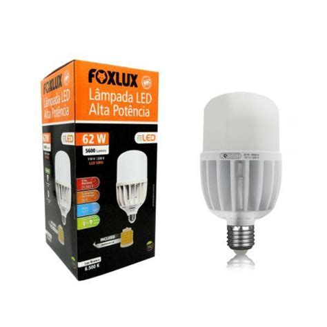 Lâmpada Led Alta Potência 62w 6500k Bivolt Foxlux 9029 Bignotto