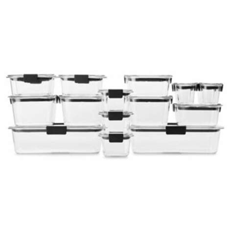 Rubbermaid® Brilliance 36 Piece Food Storage Container Set 36 Units