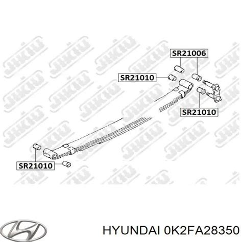 0K2FA28350 Hyundai/Kia тяга продольная задней подвески левая