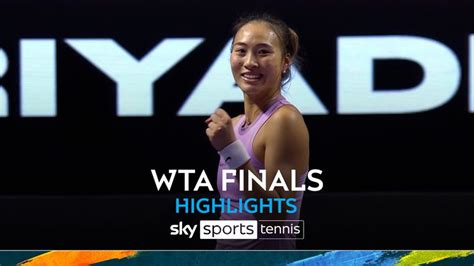 Qinwen Zheng vs Barbora Krejcikova | WTA Finals semi-finals highlights ...