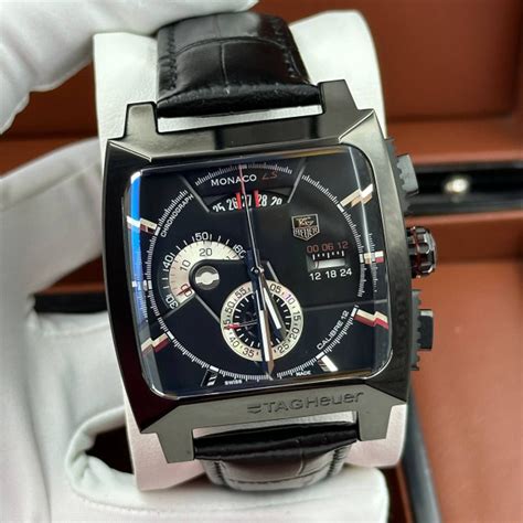 Характеристики Строгие Мужские часы Tag Heuer Monaco Премиум подробное ...