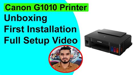 Canon Pixma G Printer Unboxing Ink Refill First Printing First