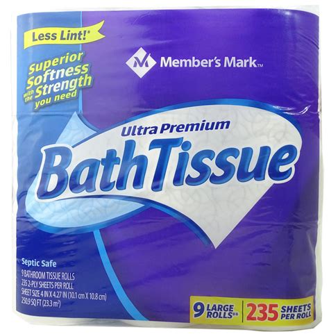 Member's Mark Ultra Premium Bath Tissue, 235 2-ply, 9 rolls — Goisco.com