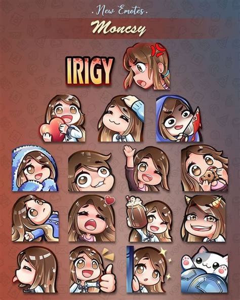 Twitch Emotes Black Hair Brown Eyes Wave Curly Tan Etsy Artofit