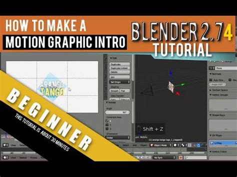 How To Make A Motion Graphic Intro Using Blender Youtube