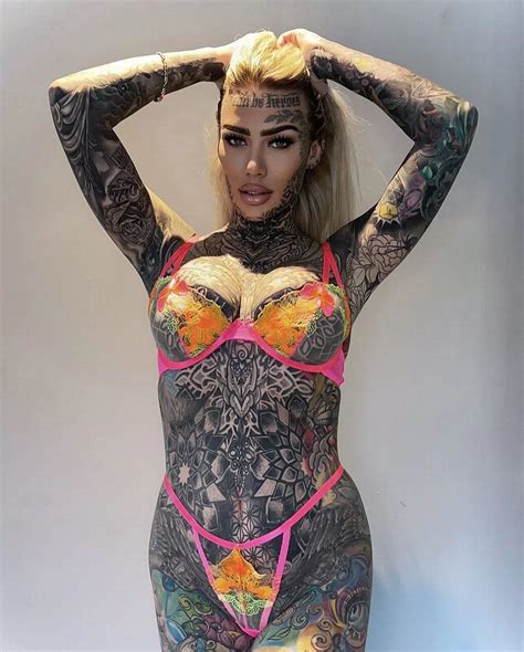 Britain S Most Tattooed Woman Who Met Ex Pm In Bikini Now Has Very Different Career Daily Star