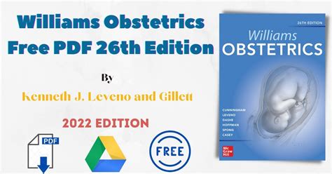 Williams Obstetrics 26th Edition Free Pdf