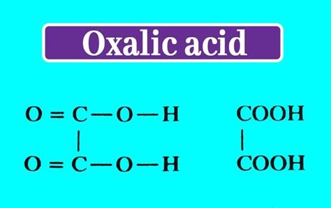 Oxalic Acid: What is the formula of oxalic acid? | Properties | Uses ...