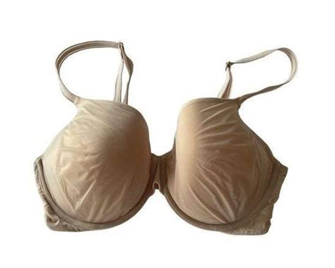 Victoria S Secret Nude Sheer Layer 34DD Bra Size Undefined 18 From EJLShop