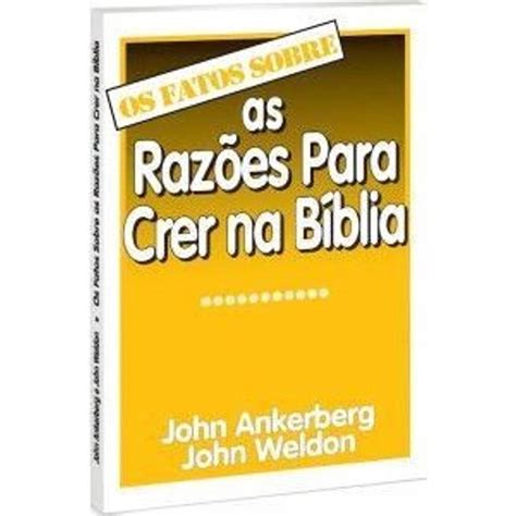 Livro Os Fatos Sobre As Razões Para Crer Na Bíblia no Shoptime