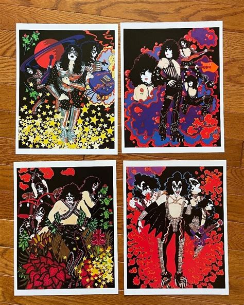 Kiss Solo Album Art Prints Set Lot Poster Vintage Paul Stanley