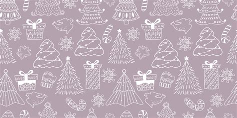 Winter and Christmas Themed Seamless Pattern 14536064 Vector Art at Vecteezy