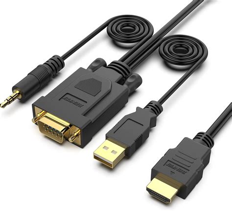 Amazon HDMI To VGA Benfei Gold Plated HDMI To VGA 10 Feet Cable