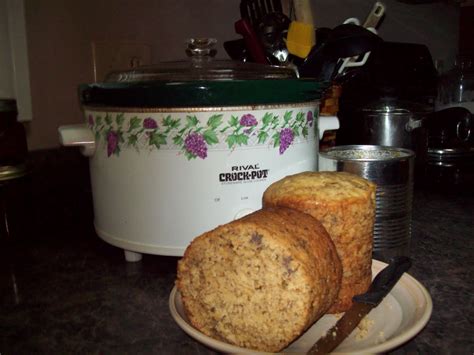 At Home My Way Tin Can Banana Bread In My Crock Pot