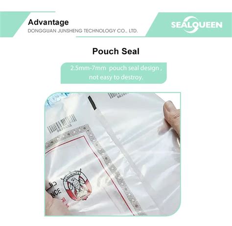 Tamper Proof Secuiry Bag Self Seal Evidence Packing Bag Transparent