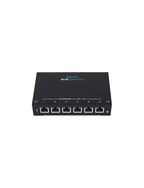 Motu Avb Switch Five Port 1 Gigabit Avb Ethernet Switch