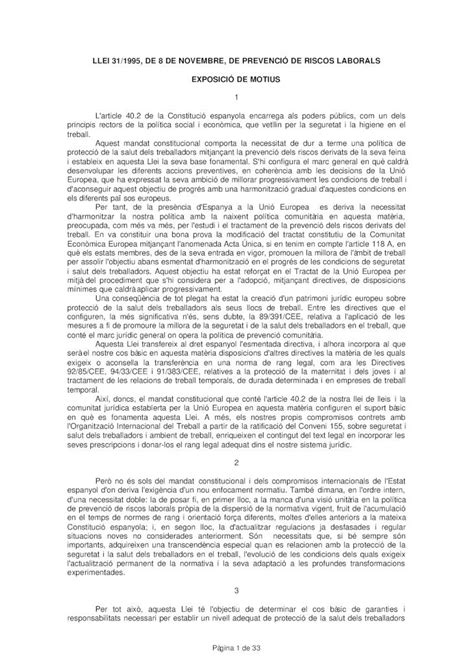 PDF Llei De Riscos Laborals DOKUMEN TIPS