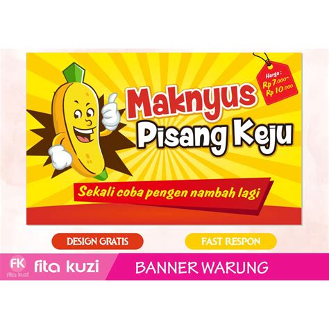 Contoh Spanduk Pisang Keju Ruang Ilmu