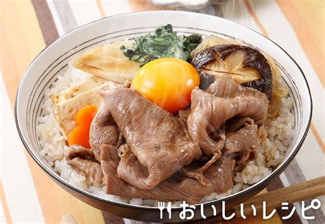 迷ったらこれ！すき焼き丼♪｜おいしいレシピ エバラ食品