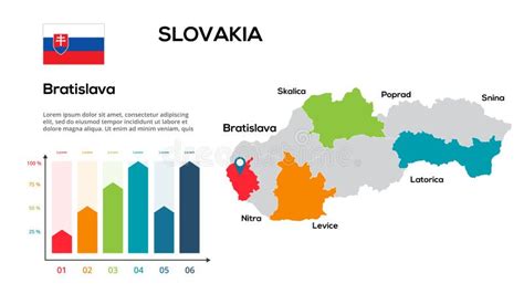 Slovakia Map. Vector Image of a Global Map in the Form of Regions of ...