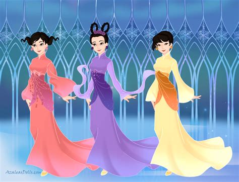 Mei And Ting Ting And Su From Mulan 2 Mulan Azalea Dress Up Disney