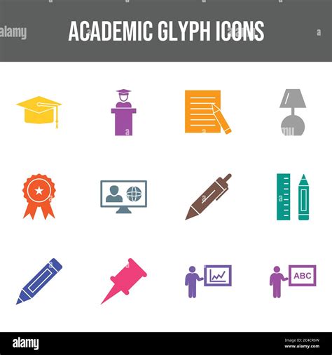 Beautiful Academic vector icon set Stock Vector Image & Art - Alamy