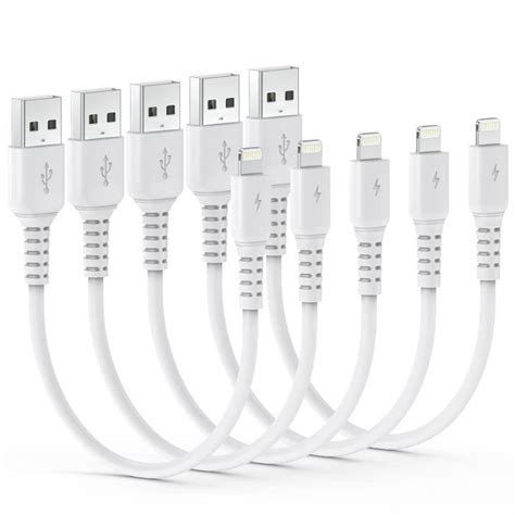 Lot De C Bles Lightning Usb Courts Certifi S Mfi C Ble De Charge