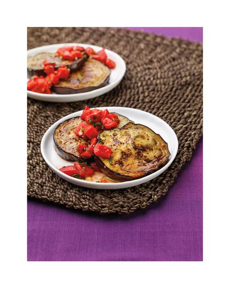 Eggplant With Roasted Red Bell Pepper Relish Know Diabetes By Heart