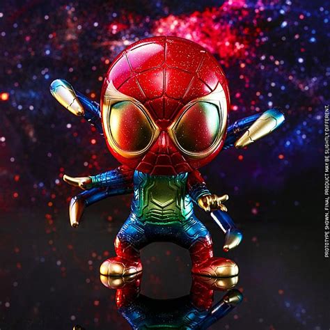 Hot Toys Iron Spider Galaxy Color Version Cosbaby M Bobble Head