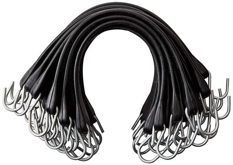 21 Inch Rubber Bungee Cords With Hooks All Natural Rubber Heavy Duty