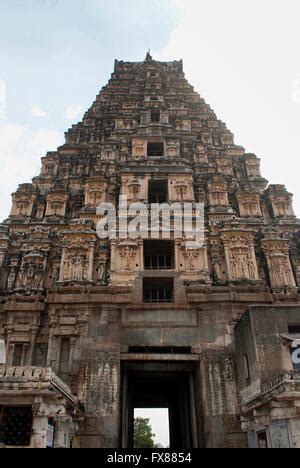 The East Facing Tower Gopuram Of Virupaksha Temple Hampi Karnataka