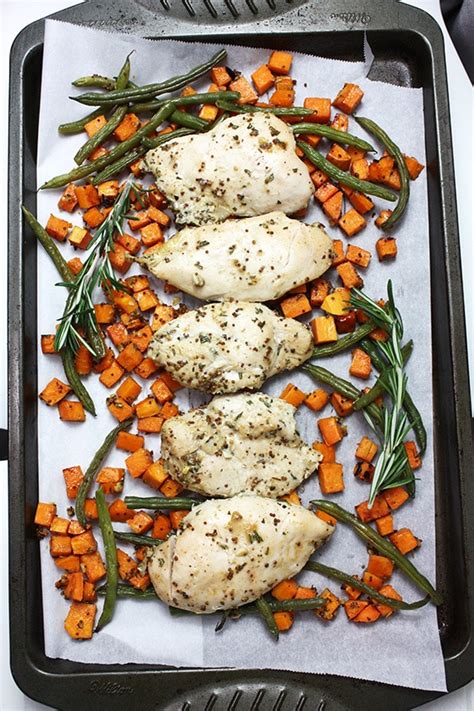 Maple Dijon Sheet Pan Chicken And Vegetables Busy But Healthy