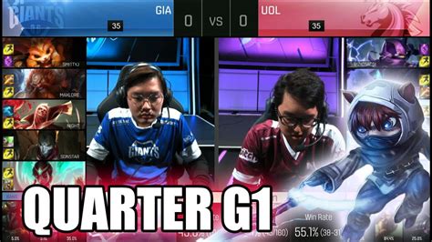 GIANTS Vs Unicorns Of Love Game 1 Quarter Finals S6 EU LCS Summer