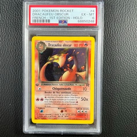 Carte Pok Mon Dracaufeu Obscur Psa Edition Holo Team Rocket Fr