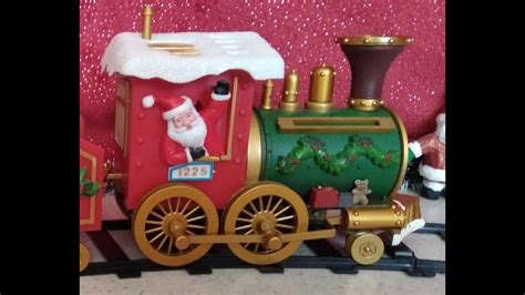 AUTOMATE TRAIN DE NOËL AVEC DEUX WAGONS YouTube