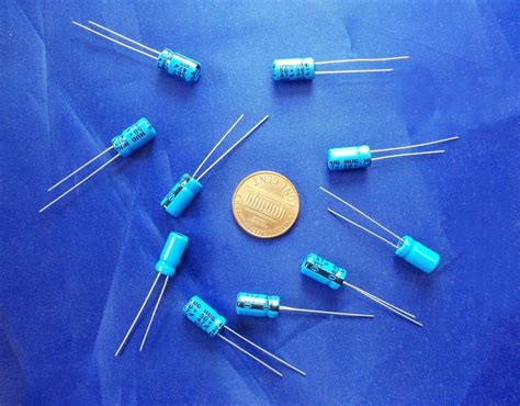 Electrolytic Capacitors Uf Microfarad V Volt Radial X Mm