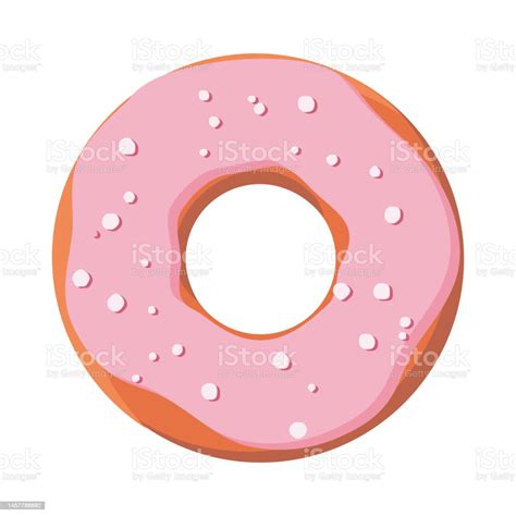 Donut Icon Isolated On White Backroundvector Stock Illustration Download Image Now Cake On