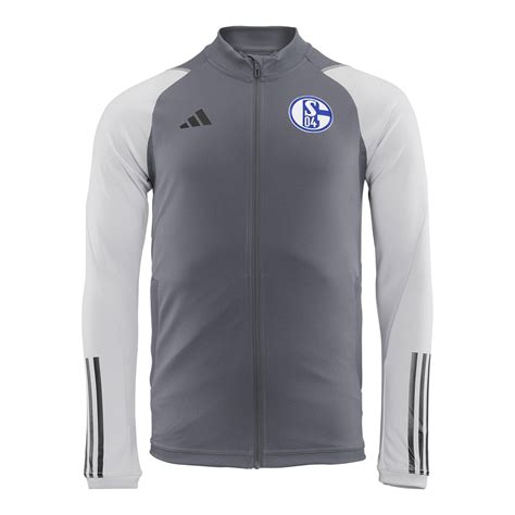 Adidas Trainingsjacke Team Grau FC Schalke 04 Fanshop